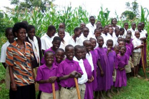 Schüler einer Primarschule in Uganda